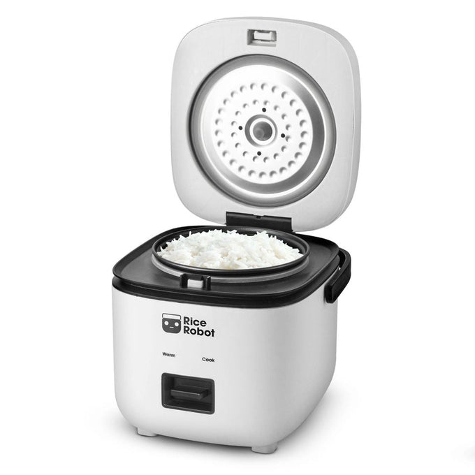 Rice Robot all-in-one rice cooker with the lid open